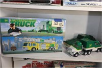 4 BP Toy Trucks