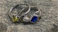 Two rings, size 8