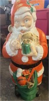 LIGHTED BLOW MOLD-SANTA/APPROX. 48" TALL W/WEAK