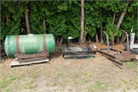 Lot of Steel Tank Frames and a Tank