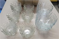 Anchor Glass Ice Cream Dishes & Glass Bowls