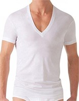 2XIST Pima Med Cotton Slim Fit Deep V-Neck Tshirt,