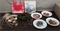 Box Decorative Plates, Mini Wreath, Door Hanger