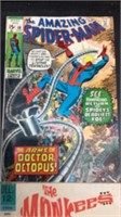2 collectors comic books monkees & spiderman
