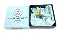 American West Jewelry sterling silver cabochon