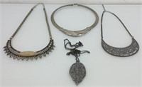 4 pc necklaces lot