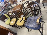 Windsor Style Chair; Needle Point Chairs