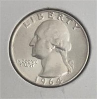 1964-P WASHINGTON QUARTER (90% SILVER)