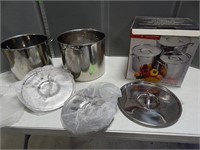 Stainless steel stock pots