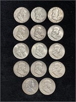 14 - 1963 silver dollars