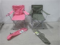 Two Outdoor Camping Chairs See Info