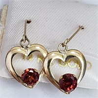 $200 14K Garnet Earrings HK27-33