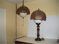 (2) Light Fixtures  Tallest - 30 Inches