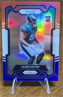 Jalen Carter 2023 Prizm Rookie R/W/B