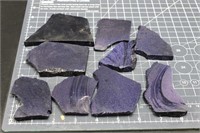 Blue Goldstone slabs, 1 lb 3.2 oz