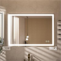 40x24 Inch LED Bathroom Mirror with Lights