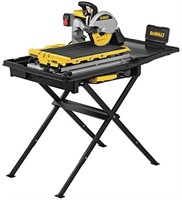 DEWALT Wet Tile Saw with Stand, 10 Inch, 15-Amp,