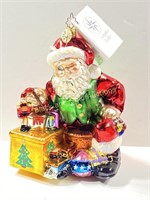 Christopher Radko Blown Glass Christmas Santa