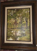 Cordelia Wright landscape oil painting 1979