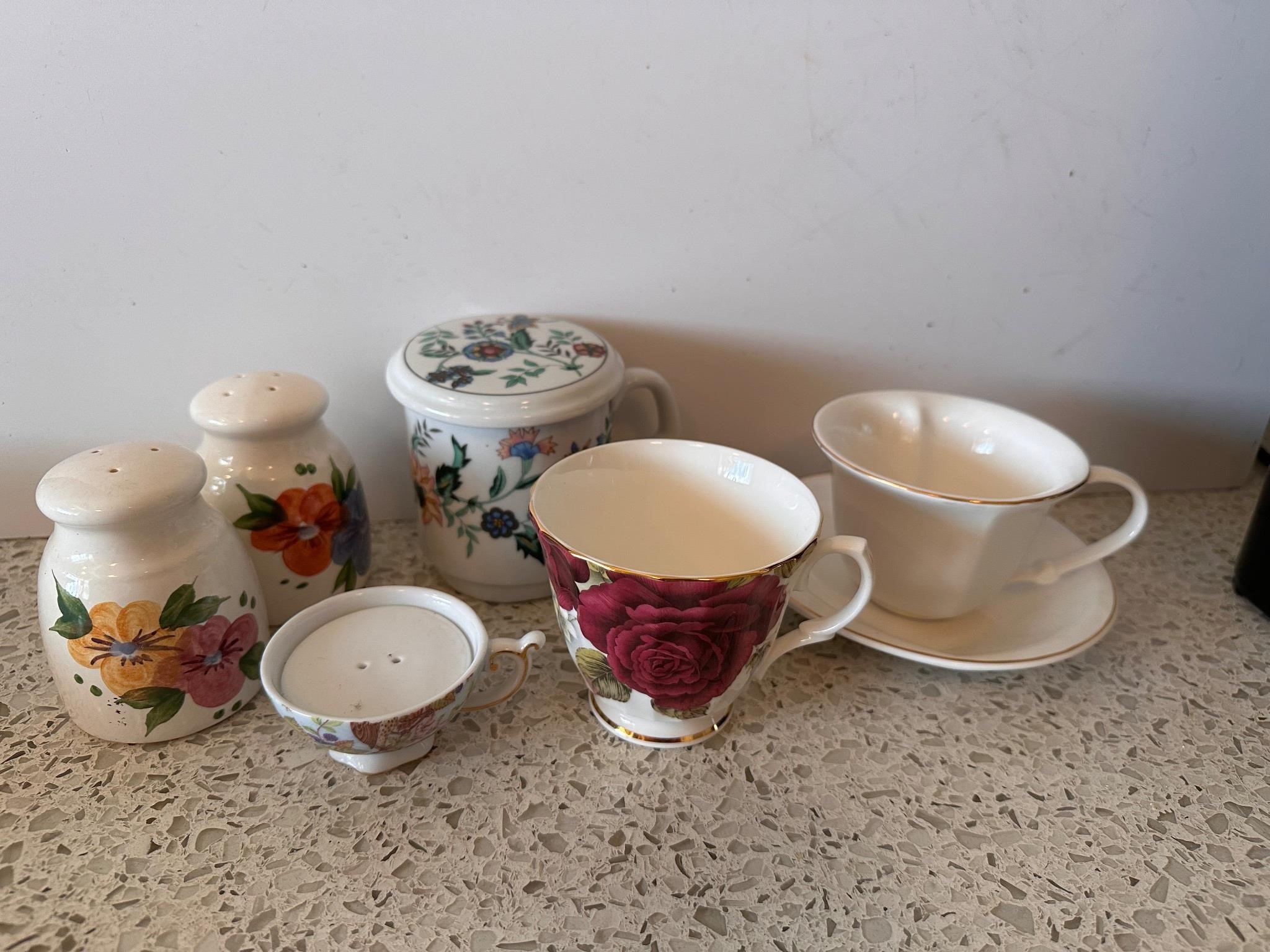 Royale Garden and other teacups