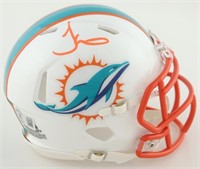 Autographed Tyreek Hill Dolphins Mini Helmet