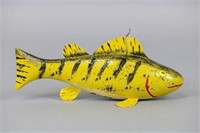 Miles Smith 9" Perch Fish Spearing Decoy, Tack