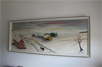 large framed painting by MR. HANNIGAN BR1