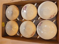 6 Antique Consomme Cups