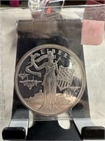 COOK ISLANDS $1 SILVER CLAD PROOF LIBERTY COIN
