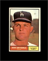 1961 Topps #260 Don Drysdale EX to EX-MT+