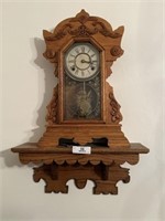 Antique Clock & Shelf