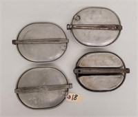 (4) WWII, 1940's Mess Kit