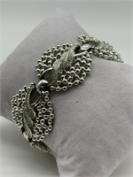 Emmons Silver Tone Oval Panel Bracelet