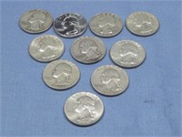 Ten Silver Quarters 90% Silver
