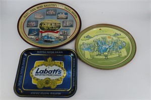 Labatt's and National Bohemian Beer Trays