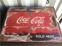 Coca Cola Machine-Lid remade; holds soda inside