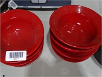 Lot of 8 Red Pier 1 Bowls