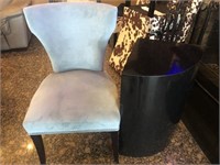 Black Lamanent corner Table & side chair