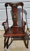 Vintage Solid Wood Rocking Chair