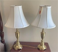 (2) BERMAN BRASS TABLE LAMPS