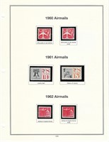 USA 1960-62 Airmails Stamp sheet C60 - C65