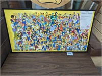 Simpsons Lithograph with COA - 20" x 38"
