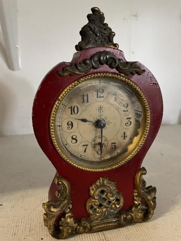 Antique 8.5" FK Mantle Clock