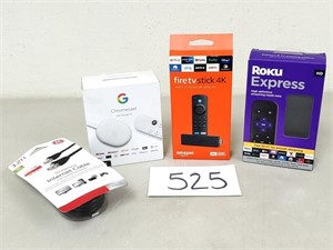 New Roku, Amazon Fire TV Stick & Google Chromecast
