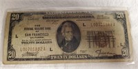 1929 Red Seal $20 Note