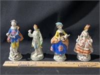 4 porcelain figures