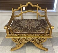Gold Painted Throne Chair