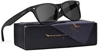 LUENX Square Retro Polarized Sunglasse 5 pack