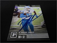 D'Andre Swift signed Trading Card w/Coa