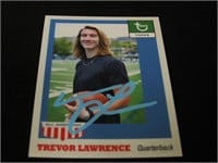 Trevor Lawrence signed Trading Card w/Coa